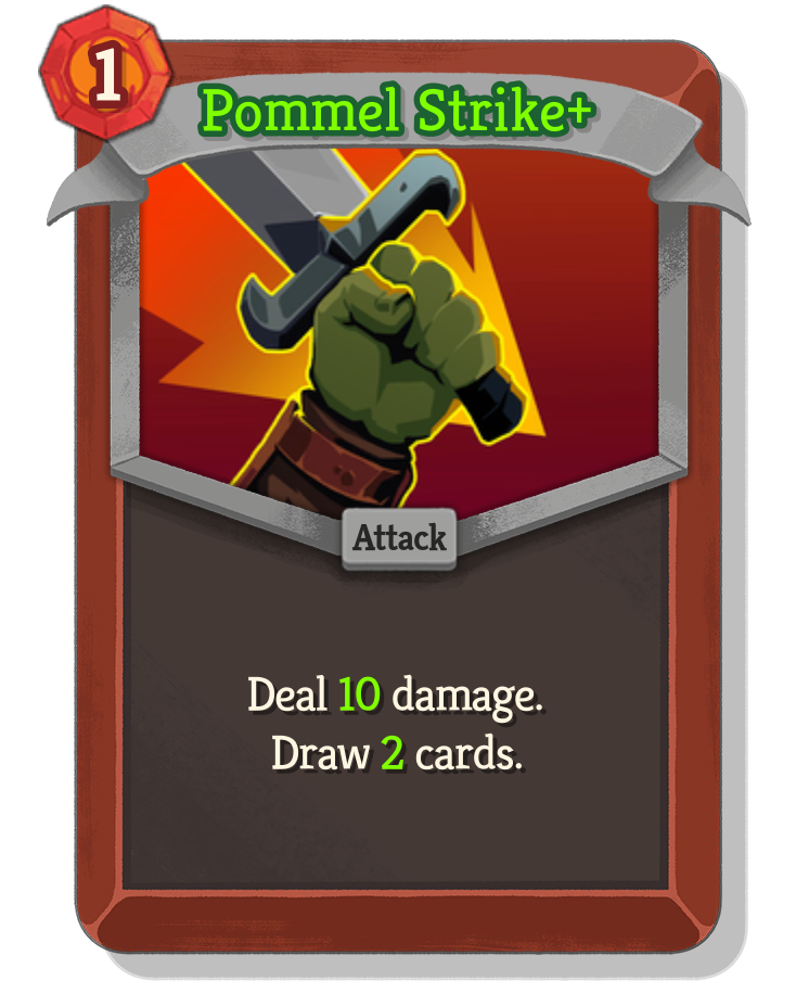 Pommel Strike — Upgraded