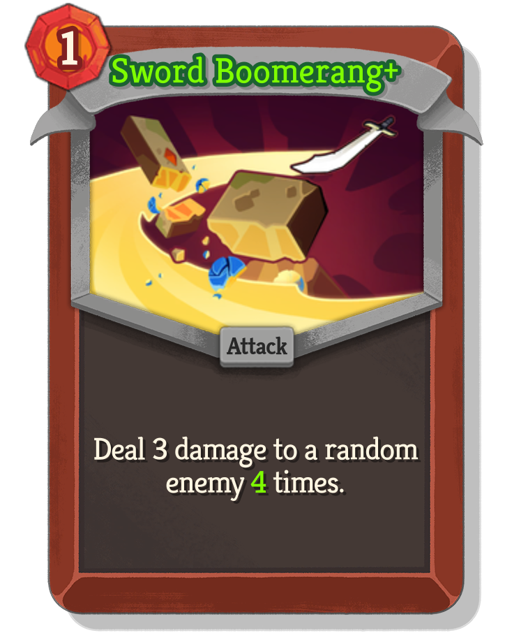 Sword Boomerang — Upgraded